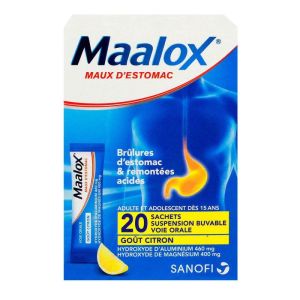 Maalox Citron Sachet Bt 20