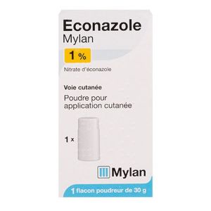 Econazole Myl 1% Pdr Fl30g
