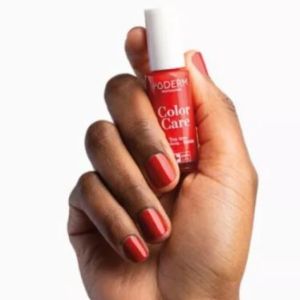 Poderm Vernis à ongles Tea Trea Color Care Rouge Puissant 8 mL