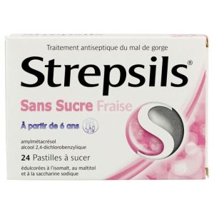 Strepsils Fraise S/s Past Bt24
