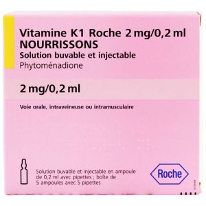 Vit K1 Roche Amp Buv/inj 2mg