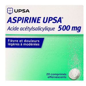 Aspirine Upsa 500mg C.effv 20