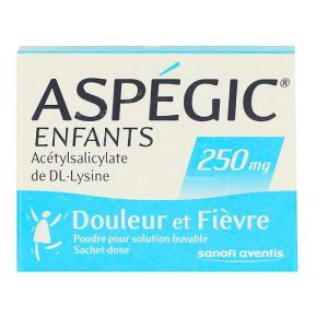 Aspegic Enf 250mg Pdr Sach 20