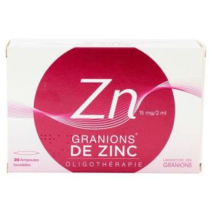 Granions Zinc Buv Amp2ml 30