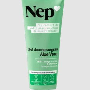 NEP Gel douche surgras Aloe Vera Visage Corps Cheveux 200 mL
