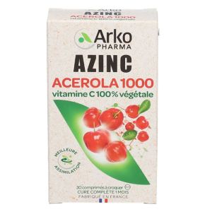 Azinc Naturel Acerola 1000 Vit C Cpr30