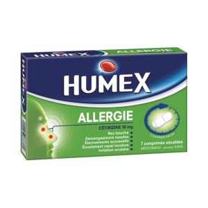 Humex Allergie cétirizine 10mg bte 7