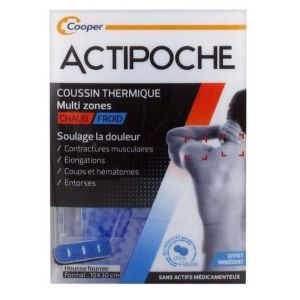 Actipoche Coussin Thermique Multi-zones Chaud et Froid 10x30cm