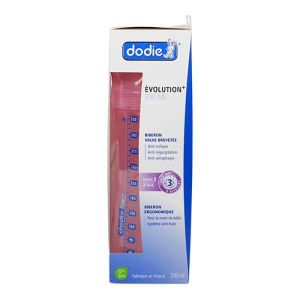 Dodie Bib Initiation+ 330ml Rose Danseuse