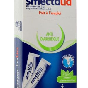 Smectalia Prêt à l'emploi 12 sachets arôme citron-menthe