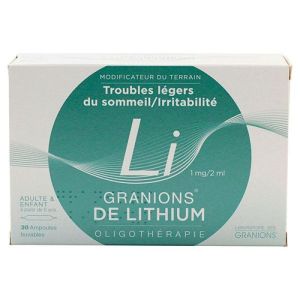Granions Lithium Buv Amp2ml 30