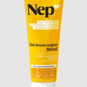NEP Gel douche surgras monoï - Visage corps cheveux - 200 mL