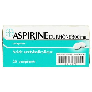 Aspirine Du Rhone 0,5g Cpr 20