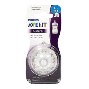 Avent Tetine Natural2 Debit Moy 3 Trous X