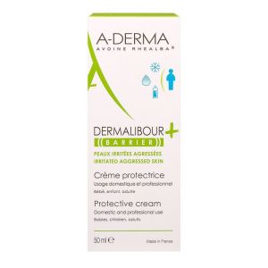A-DERMA DERMALIBOUR+ Barrier Crème isolante - Peaux irritées agressées - Visage, main, corps et zone