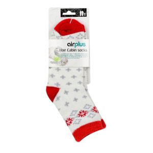 Airplus Chaussette Gde Flocons Rouge