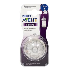 Avent Tetine Natural2 Liquide Epais X2