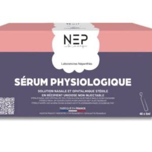NEP Serum physiologique 40 unidoses de 5 mL