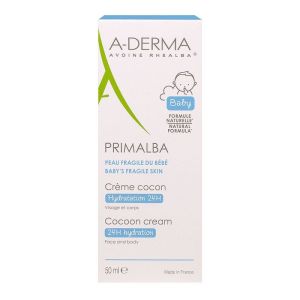 A-DERMA PRIMALBA Crème cocon - Peaux fragiles des bébés - Visage et corps - 50ml
