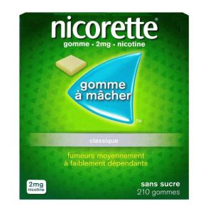 Nicorette 2mg S/suc Gom Bt210