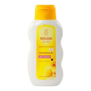 Weleda Bébé et Enfant Lait Corporel au Calendula, 200 mL