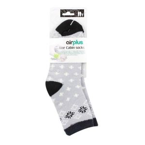 Airplus Chaussette Gde Flocons Noir