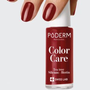 Poderm Vernis à Ongles Tea Tree Color Care Rouge Allure 253
