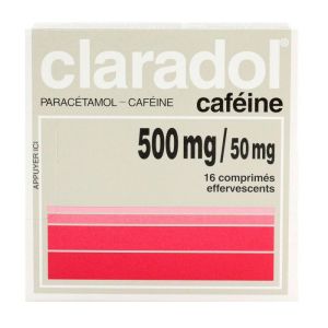 Claradol 500 Cafeine Eff Cpr 16