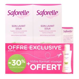 Saforelle Sav Liq 500ml X 2   100mlofert