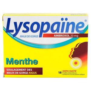 Lysopaine Ambroxol Menthe S/s Past18