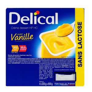 Delical Cr Dess Ss Lact Vanille 4x200g