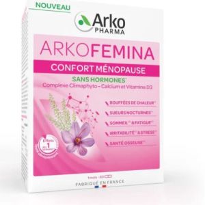 Arkopharma Arkofemina Confort Ménopause Boite d'un mois - 60 gélules