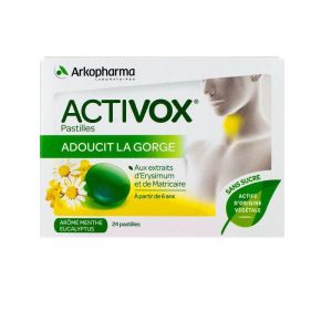 Activox Pastilles Miel Citron 24