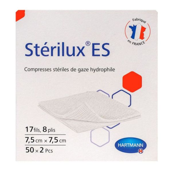 Sterilux Es Cpres 7,5x7,5 Bt 50