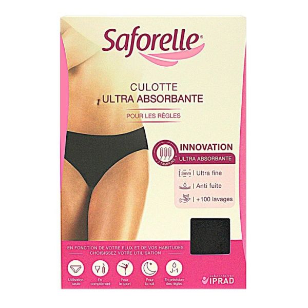 Saforelle Culot Pr Regles Absorb Noi Xl 1