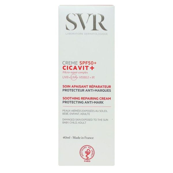 SVR Crème Cicavit+ HPPI SPF50+ - tube 40 mL
