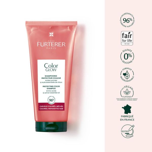 René Furterer Shampooing Protecteur Couleur - Shampooing-soin brillance pour cheveux colorés - COLOR GLOW