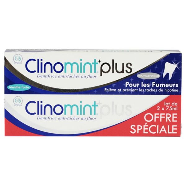 Clinomint Pate Special Fumeur Lot 2x75 Ml