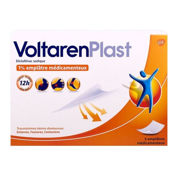 Voltarenplast 1% Bte 5 Patch