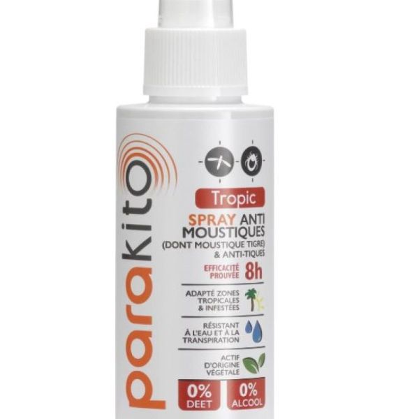 Parakito spray anti moustiques Tropic (moustique tigre) et anti-tiques