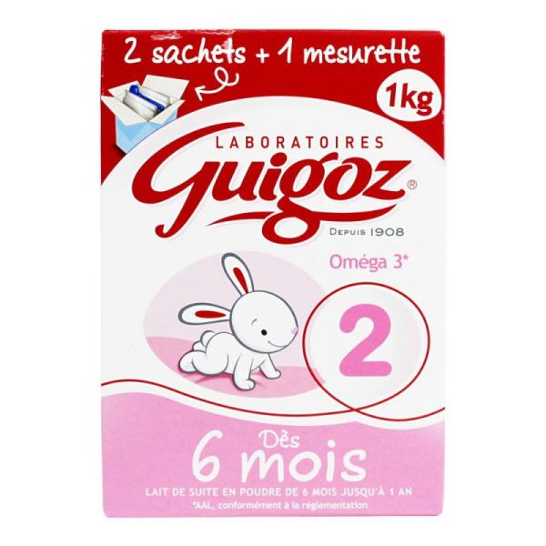 Guigoz 2 Sachet 2x500gr= 1kg