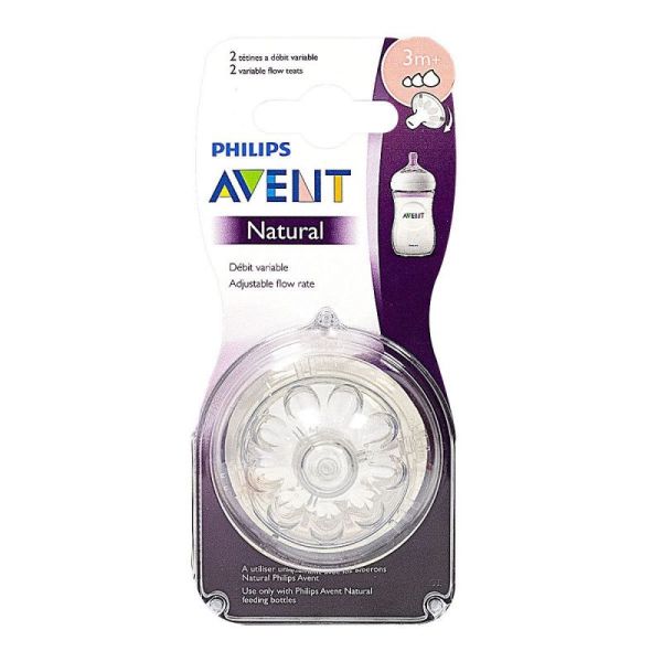 Avent Tet Natural 3m Dbit Variablex2