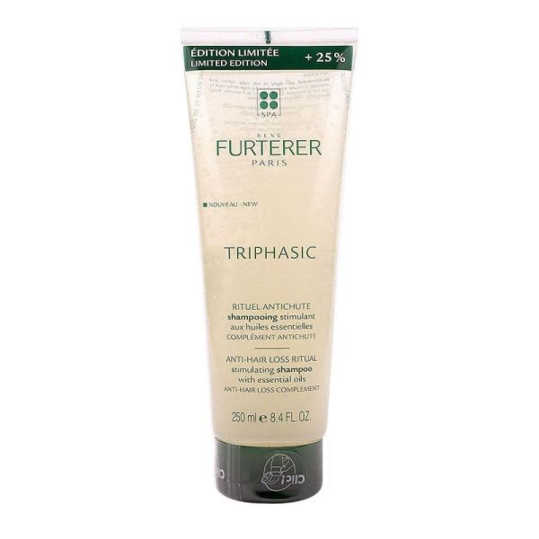 René Furterer Triphasic Shampooing stimulant aux huiles essentielles - Complément antichute - 250 ml