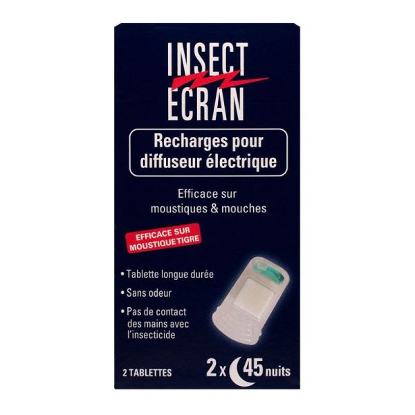 Insect Ecran Diff Elec Bte 2 Recharg