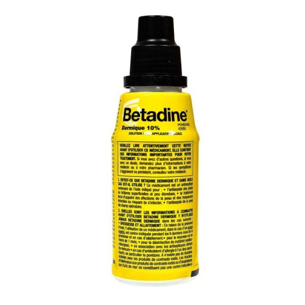 Betadine dermique 10% Solution Flacon 125ml