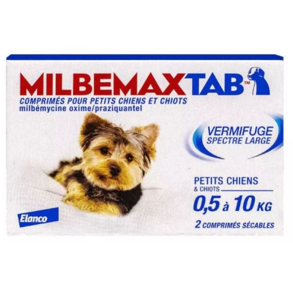 MILBEMAX PETIT CHAT -2kg 2 comprimes - Vermifuge - Pharmacie de