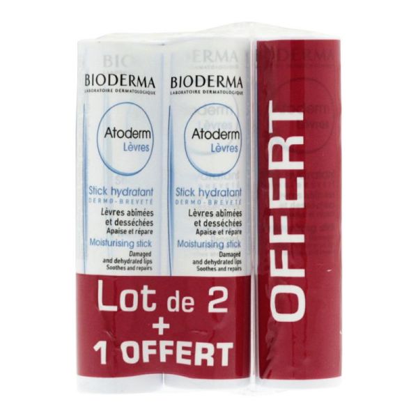 ATODERM Lèvres - Lot de 3