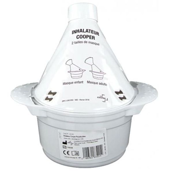 Cooper Inhalateur Bleu ou Blanc masques adulte et enfant