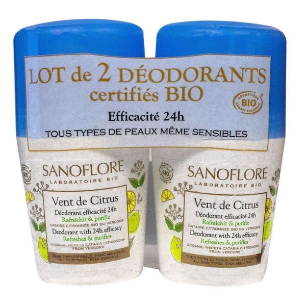 Sanf Deo Vent De Citrus Lot De 2