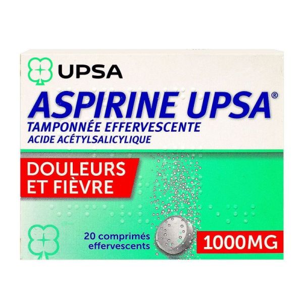 Aspirine Upsa 1000mg C.effv 20